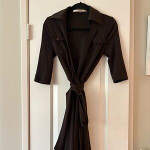 Diane Von Furstenberg Chocolate Wrap Dress